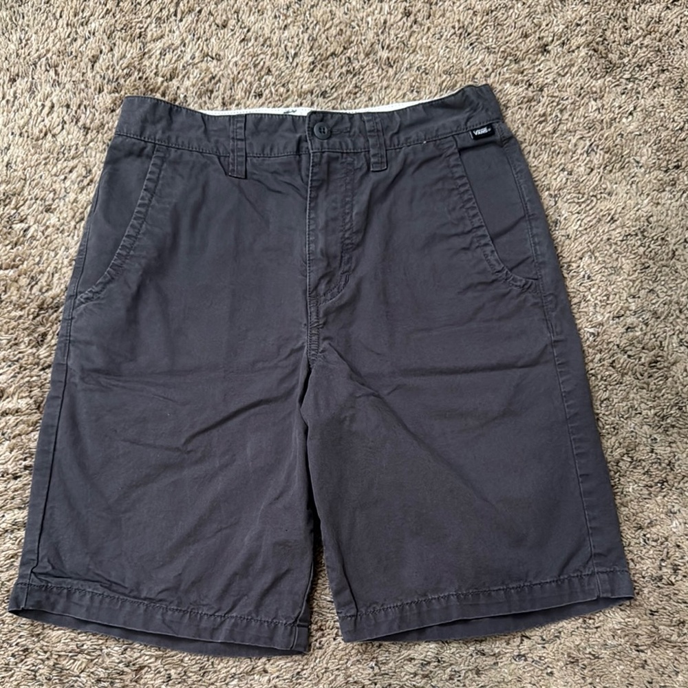 Vans Boys Dark Gray Shorts Size 14